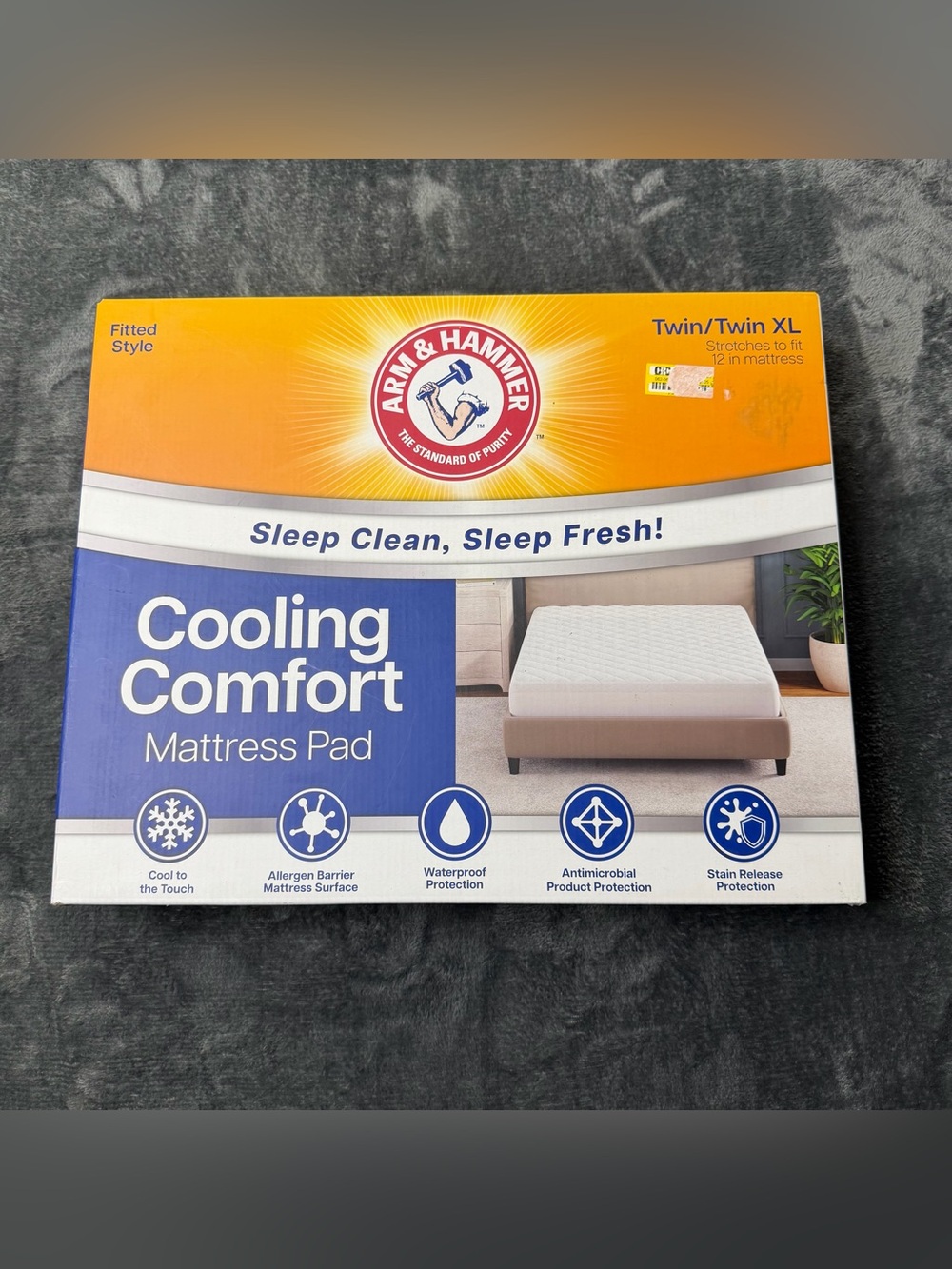Arm & Hammer Cooling Comfort Mattress Pad - White (Twin/Twin XL)